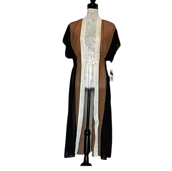 Time And Tru Size M Multi Colored Kimono Duster Coverup - Picture 1 of 3